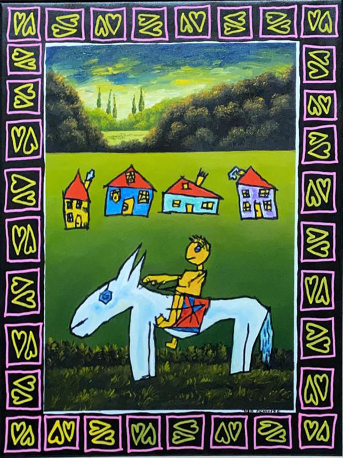 Blue Donkey, 2000 by Meir Pichhadze Dan Gallery